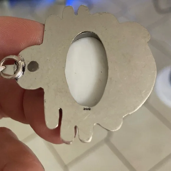 925 Sterling silver overlay crystal quartz & white agate gemstone boho necklace - Picture 7 of 11